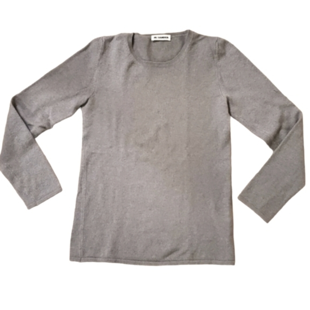 JIL‎ SANDER 94% CASHMERE SWEATER GREY S